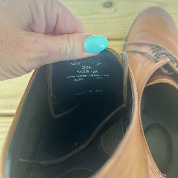 ** Cole hann leather mens derby oxford shoes 9 main image 5